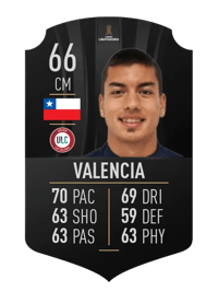 Esteban Valencia CONMEBOL LIBERTADORES 66 OVR