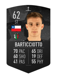 Bruno Barticciotto CONMEBOL SUDAMERICANA 62 OVR