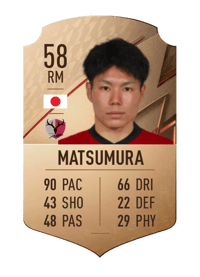 Yuta Matsumura Rare 58 OVR
