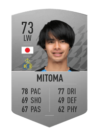 Kaoru Mitoma Common 73 OVR