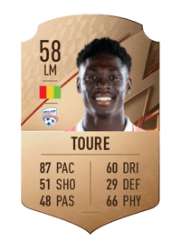 Mohamed Toure Rare 58 OVR