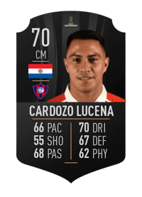 Ángel Cardozo Lucena CONMEBOL LIBERTADORES 70 OVR