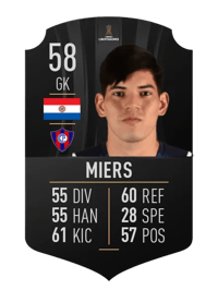 José Miers CONMEBOL LIBERTADORES 58 OVR