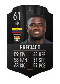 Álvaro Preciado CONMEBOL LIBERTADORES 61 OVR