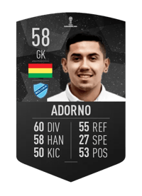 Carlos Adorno CONMEBOL SUDAMERICANA 58 OVR