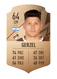 Gastón Gerzel Rare 64 OVR