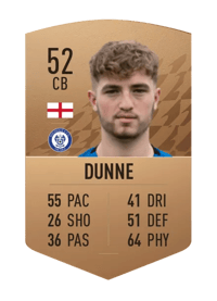 Joe Dunne Common 52 OVR