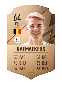 Toon Raemaekers Rare 64 OVR