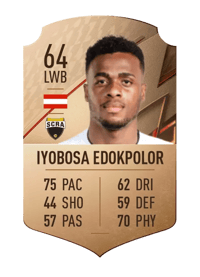 Nosa Iyobosa Edokpolor Rare 64 OVR