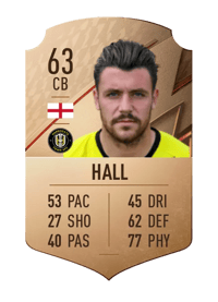Connor Hall Rare 63 OVR