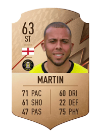 Aaron Martin Rare 63 OVR