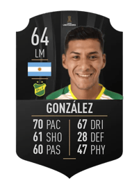 Nicolás González CONMEBOL LIBERTADORES 64 OVR