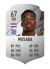 Anthony Musaba Rare 67 OVR