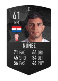 Cristian Núñez CONMEBOL SUDAMERICANA 61 OVR
