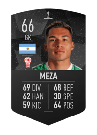 Sebastián Meza CONMEBOL SUDAMERICANA 66 OVR