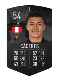 Jefferson Cáceres CONMEBOL SUDAMERICANA 54 OVR