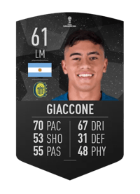 Lautaro Giaccone CONMEBOL SUDAMERICANA 61 OVR