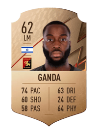 Joseph Ganda Rare 62 OVR