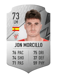Jon Morcillo Rare 73 OVR