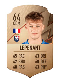 Johann Lepenant Rare 64 OVR