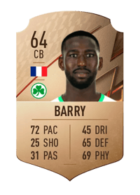 Abdourahmane Barry Rare 64 OVR