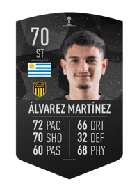 Agustín Álvarez Martínez CONMEBOL SUDAMERICANA 70 OVR