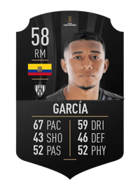 Bryan García CONMEBOL LIBERTADORES 58 OVR