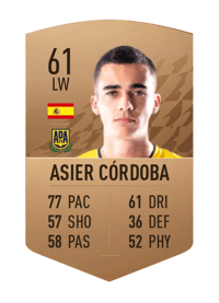 Asier Córdoba Common 61 OVR