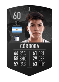 Matías Córdoba CONMEBOL SUDAMERICANA 60 OVR