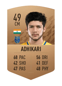 Ayush Adhikari Common 49 OVR