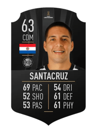 Jordán Santacruz CONMEBOL LIBERTADORES 63 OVR