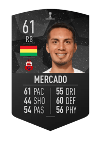 Juan Mercado CONMEBOL SUDAMERICANA 61 OVR