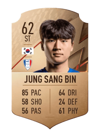 Jung Sang Bin Rare 62 OVR