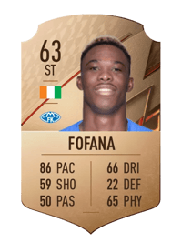 David Datro Fofana Rare 63 OVR