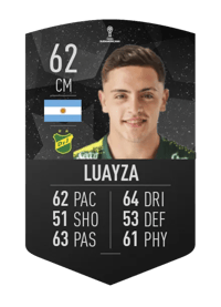 Maximiliano Luayza CONMEBOL SUDAMERICANA 62 OVR