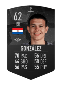 Rodrigo González CONMEBOL SUDAMERICANA 62 OVR