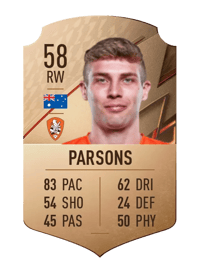 Alex Parsons Rare 58 OVR