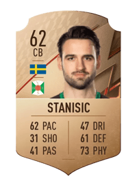 Oliver Stanisic Rare 62 OVR