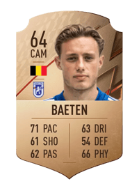 William Baeten Rare 64 OVR