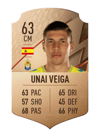 Unai Veiga Rare 63 OVR