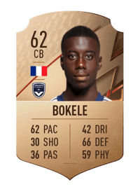 Malcom Bokele Rare 62 OVR