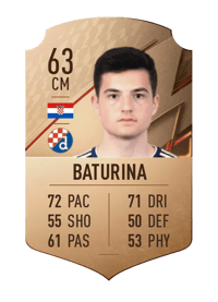 Martin Baturina Rare 63 OVR