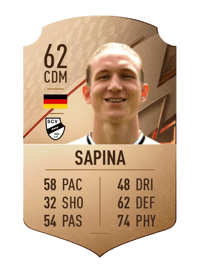Vinko Sapina Rare 62 OVR