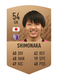 Ryoga Shimonaka Common 54 OVR