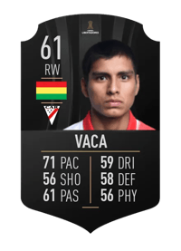 Pablo Vaca CONMEBOL LIBERTADORES 61 OVR