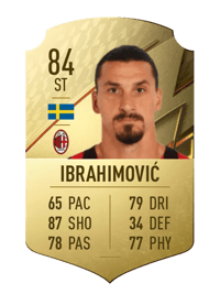 Zlatan Ibrahimović Rare 84 OVR