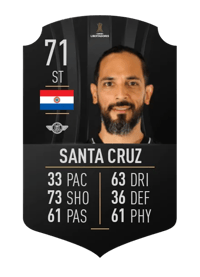 Roque Santa Cruz CONMEBOL LIBERTADORES 71 OVR