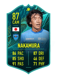 Shunsuke Nakamura PLAYER MOMENTS 87 OVR