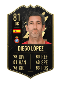 Diego López Team of the Week 81 OVR