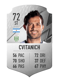 Darío Cvitanich Rare 72 OVR